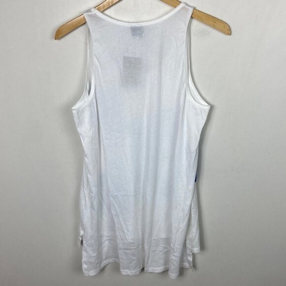 NWT Anthropologie Alamere‎ Tank Top Blue White Bohemian Size Large New With Tags - Picture 14 of 14